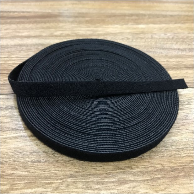 Băng Dán Dính Hai Mặt Velcro Brand One Wrap Cable Tie Continuous Roll For Hệ Thống Mạng Viễn Thông 10mm x 10m Black Fiber Optic Network Ethernet Patch Cord Cable Length 10M