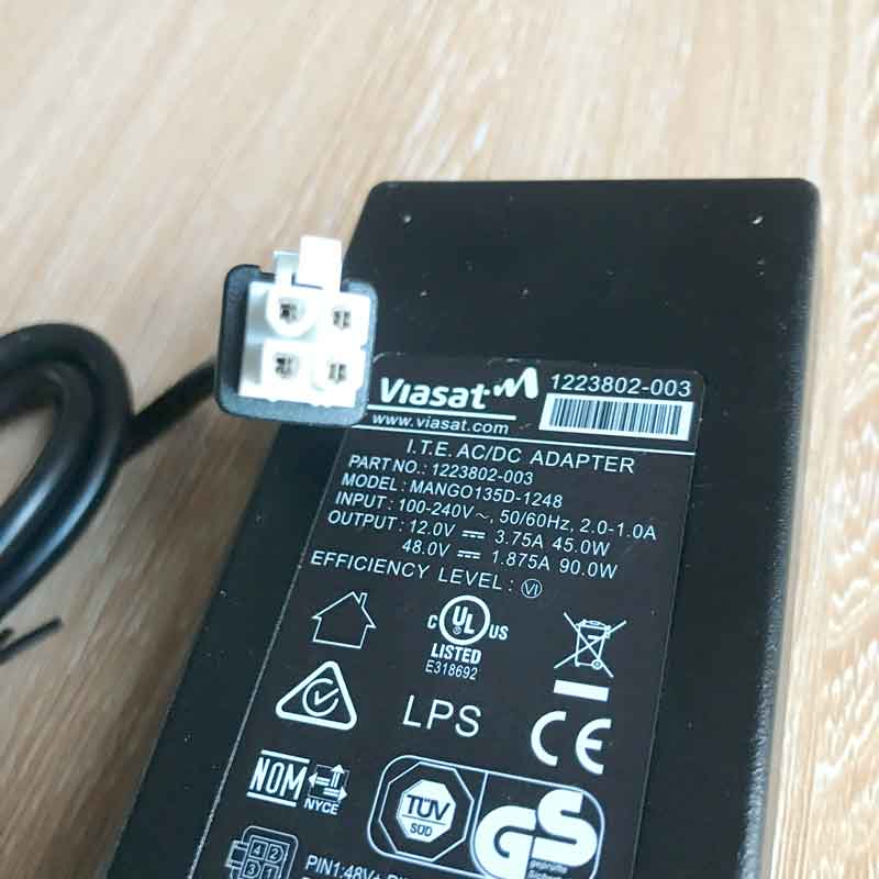 Chuyển Nguồn Adapter 48v 1.875a Viasat 1223802-003 MANGO135D-1248