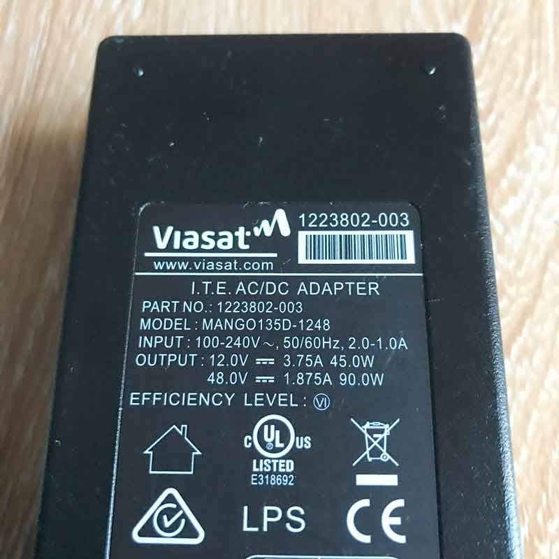 Chuyển Nguồn Adapter 48v 1.875a Viasat 1223802-003 MANGO135D-1248