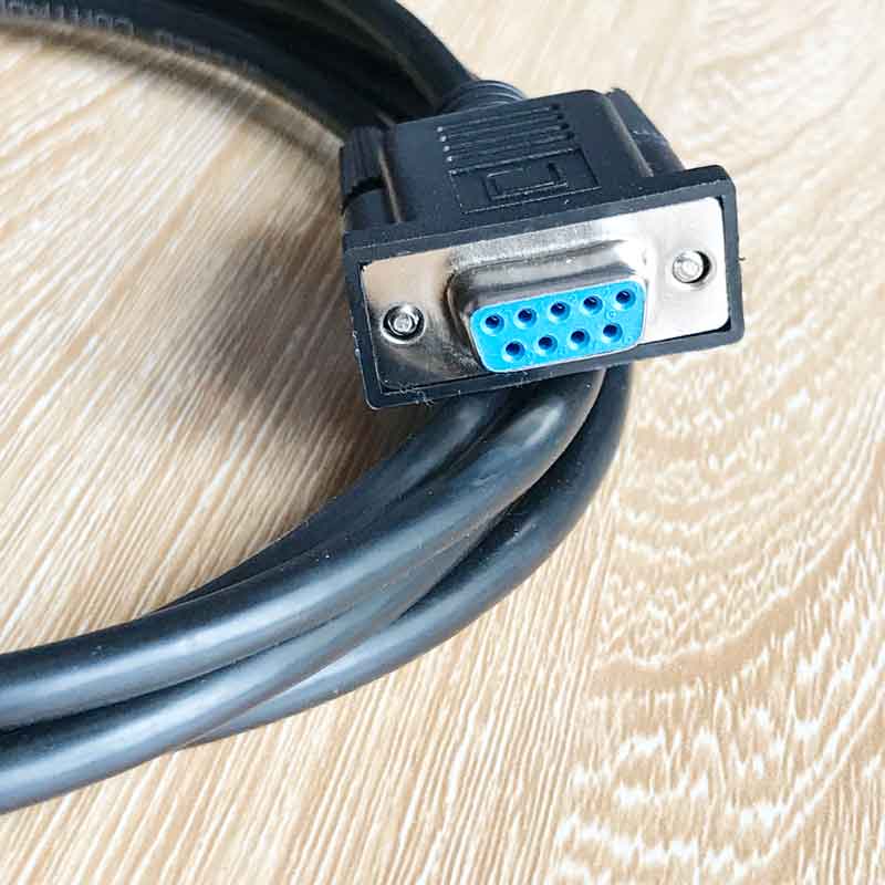 10D1-03206 Straight through Serial Extension Cable DB9 Male to DB9 Female RS-232 Length 6ft