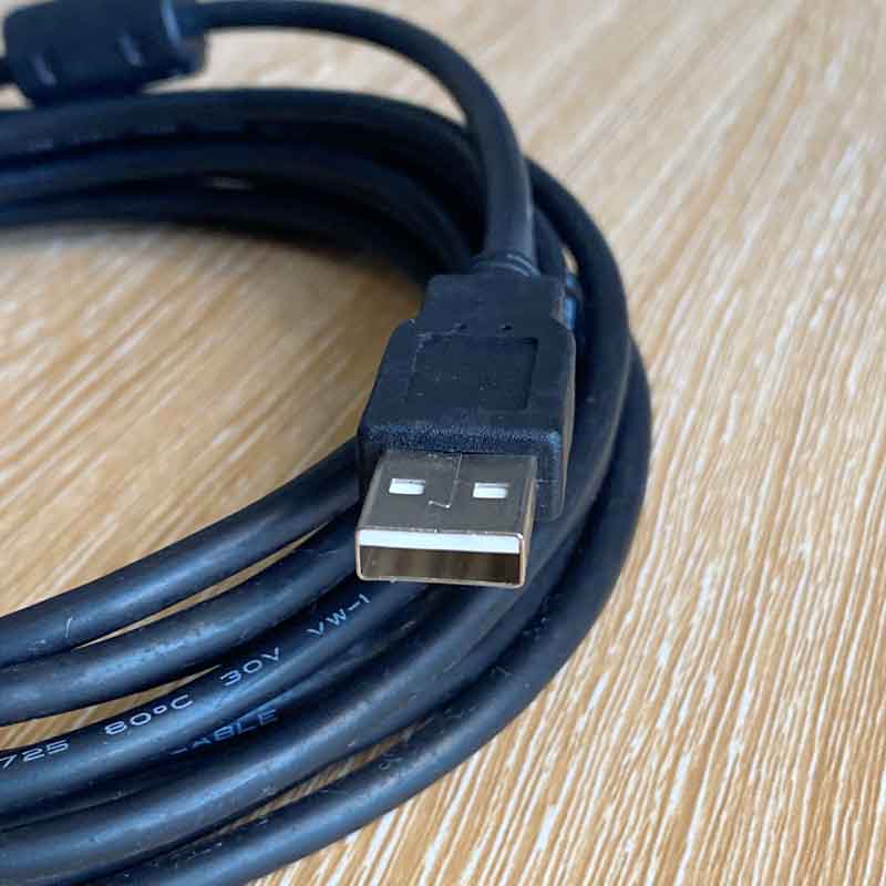 Cáp lập trình USB-CAB-5M Connect PLC MITSUBISHI FX3G, Q-L/ UCPU and Mitsubishi GOT- GT15/GT16 Witch Computer Download/Upload Data USB Communication Cable Usb Type A to mini Usb Length 5M