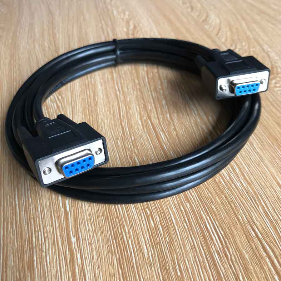 Rs232 Cable Serial Db 9 pin Female to connector Db 9 pin Female length 3M