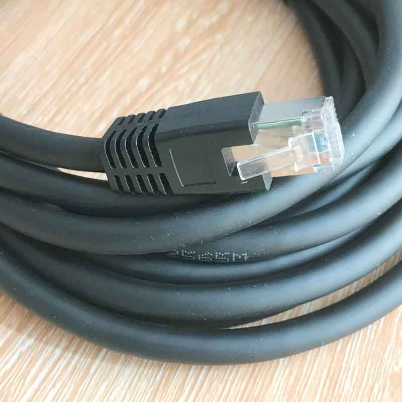 Cáp Điều Khiển TRG515-P6D-5M Kết Nối Camera Công Nghiệp Cable Screw Locking Horizontal RJ45 DrC Cable Dài 5M For Industrial Digital GigE Basler Camera, FLIR Camera, AVIIVA