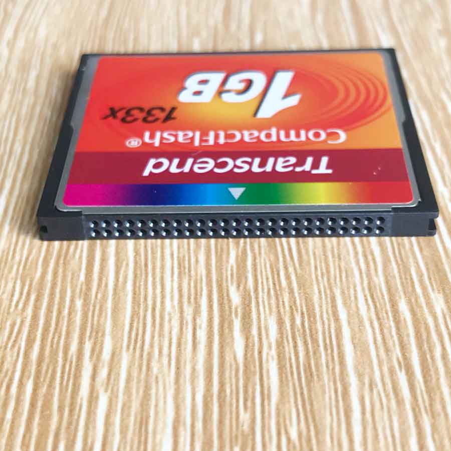 Thẻ nhớ flash card Transcend 1GB CompactFlash 133 Memory Card TS1GCF133