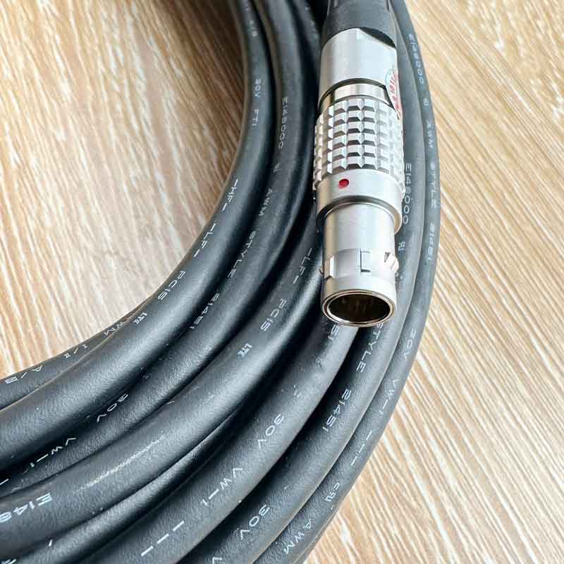 Cáp Lập Trình Điều Khiển Lemo-B-FGB-0B.307-100 2 Khóa 60° Terminal I/O Length 10M