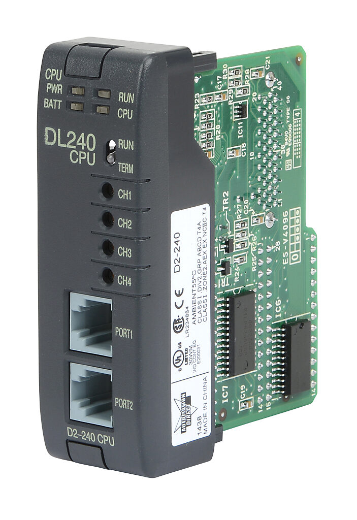 Cáp lập trình HG9Z-2C400 kết nối Koyo PLC DirectLogic D2-240 Connect with HMI HG2F/3F/4F Controller Rs232 DB 25-pin Male to Rj12 male 6P6C