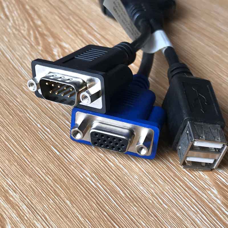 Cáp KVM Server Cisco 37-1016-01 USB VGA Serial DB9 RS232