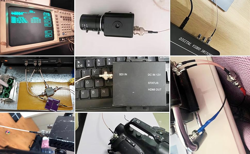 RG3160-500-BNC RF Coaxial Cable BNC Male to BNC Male Coax 50 Ohm 1.22M for CCTV Video Signals Camera DVR