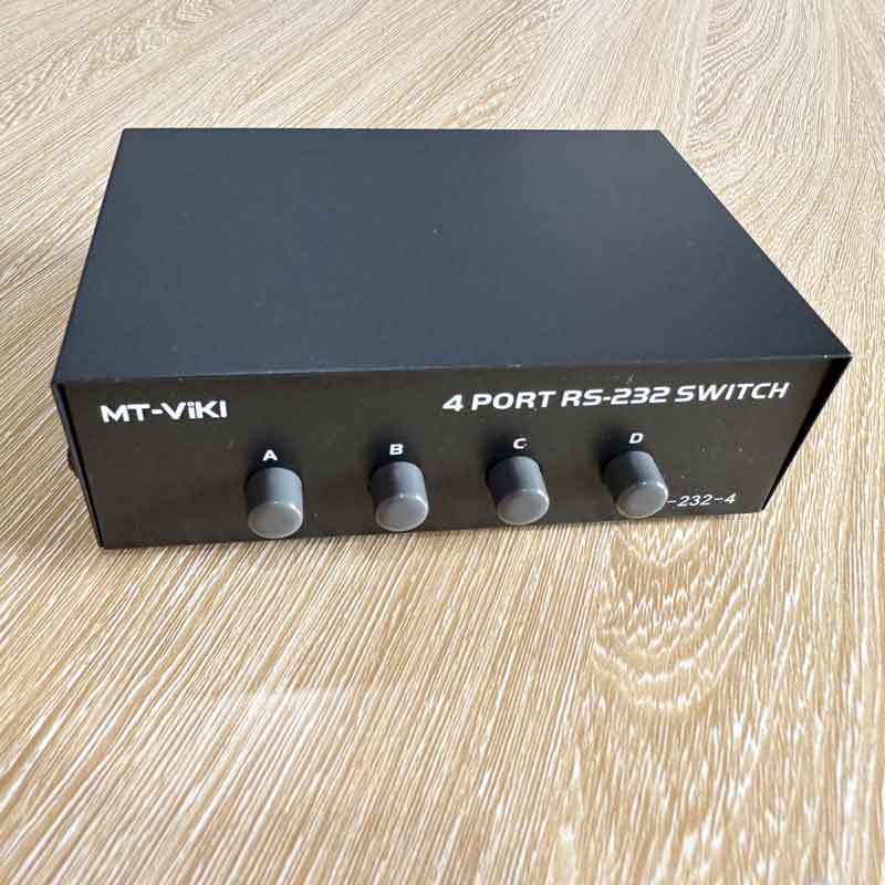 Bộ chuyển đổi tín hiệu Mt-viki 4 Port Db9 Rs232 Serial Switch Printer Controller Share Selector Serial Port Controller Switch Splitter