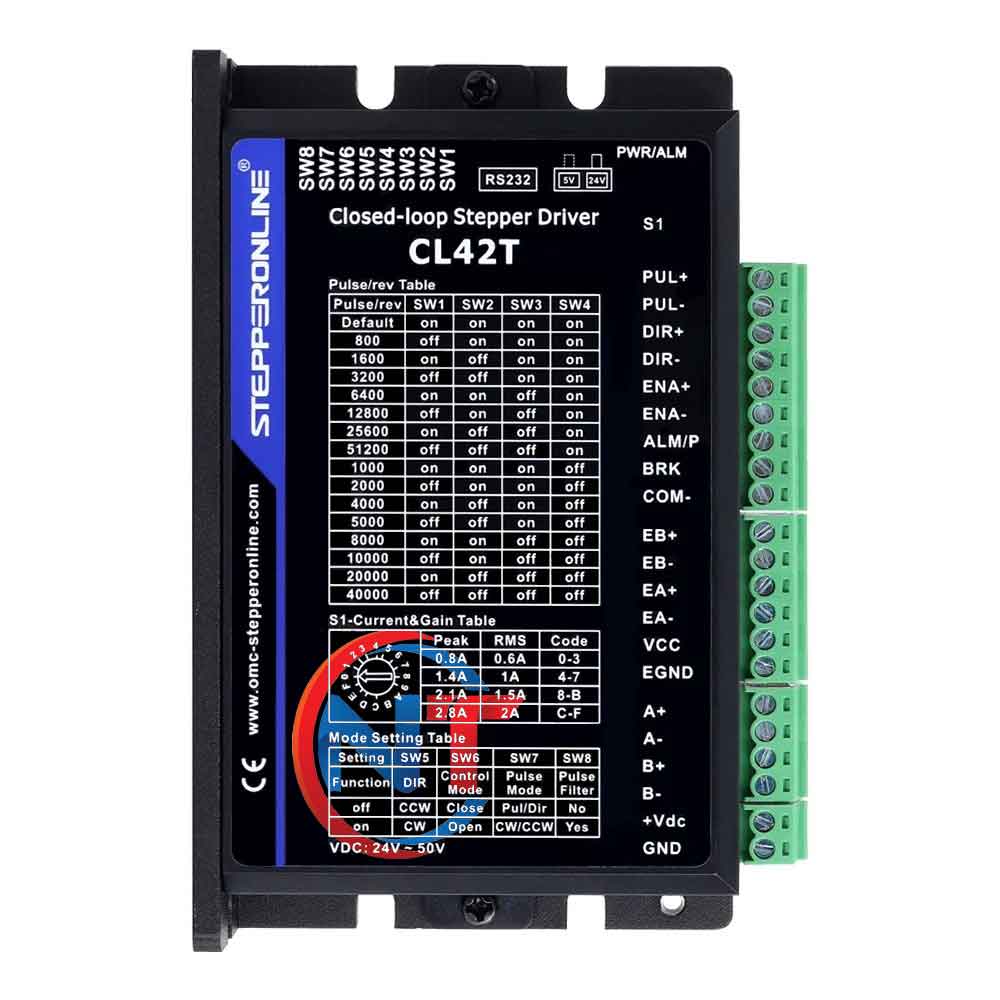 Cáp Encoder-1000CPR Connect Witch STEPPERONLINE P Series Nema 17 Closed Loop Stepper Motor 48Ncm/67.99oz.in with Encoder 1000CPR Length 5M