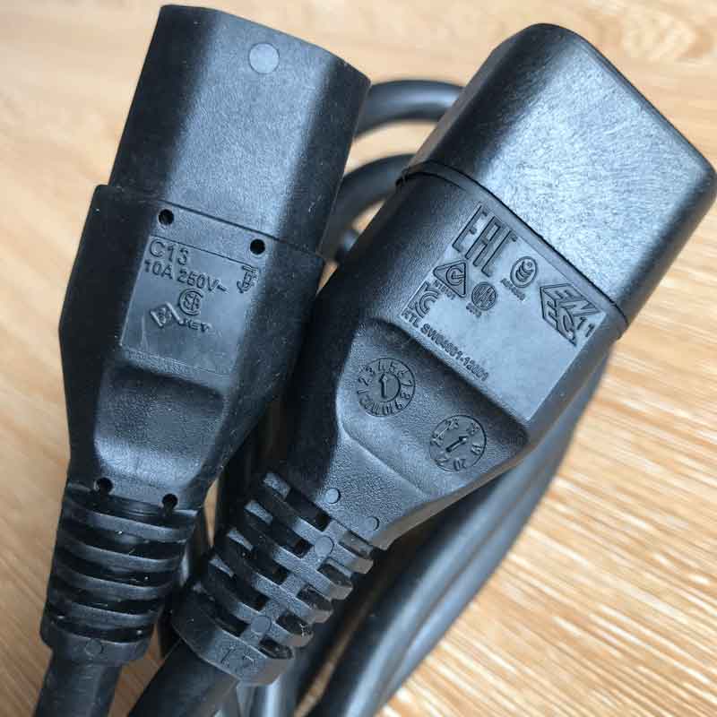 Dây Nguồn Máy Chủ HP 142263-001 LONGWELL sw04001-6001 Power Cord C13 to C14 10A 250V 3x1.0mm² Length 2M 