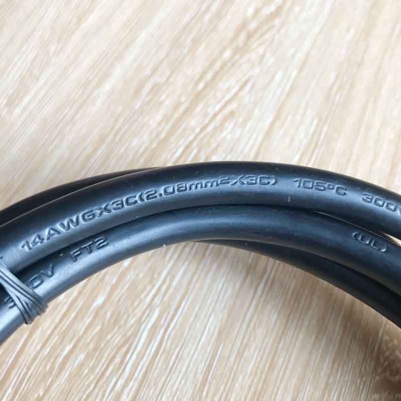 Dây Nguồn Máy Chủ C13-C20 Tiết Diện Lõi 14AWG 3X2.08mm² Length 2M