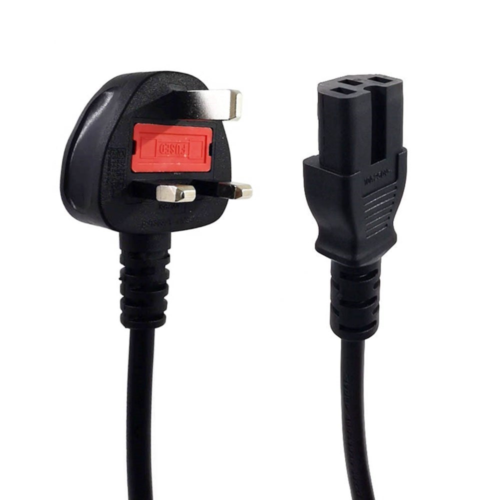 Dây Nguồn Máy Chủ BS1363 UK 13A-250V POWER CORD IEC 60320 C-13 Chuẩn 3 Chấu Có Cầu Chì AC Power Cord BS1363 to C15 13A 250V 3X1.0mm² Length 1,8M