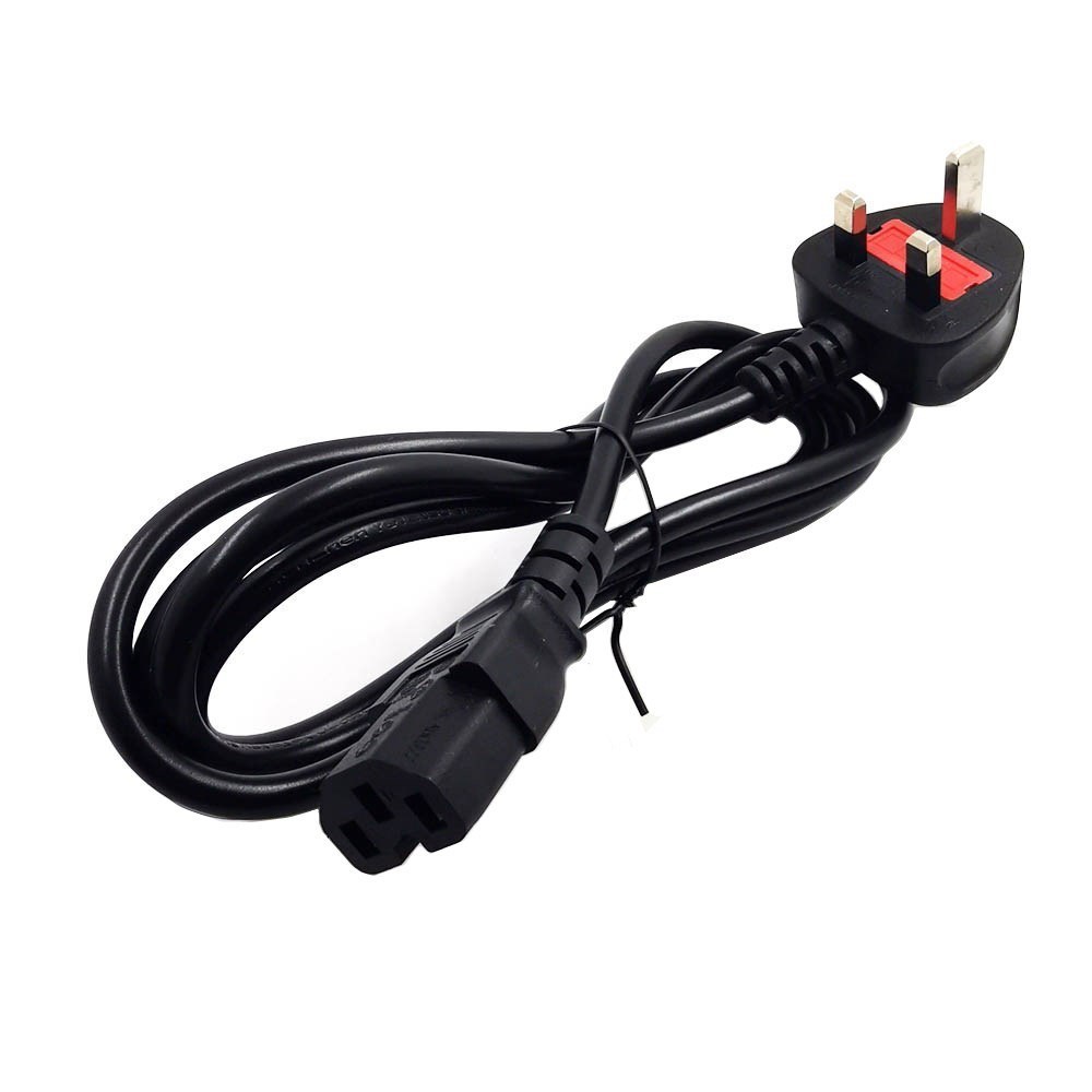 Dây Nguồn Máy Chủ BS1363 UK 13A-250V POWER CORD IEC 60320 C-13 Chuẩn 3 Chấu Có Cầu Chì AC Power Cord BS1363 to C15 13A 250V 3X1.0mm² Length 1,8M
